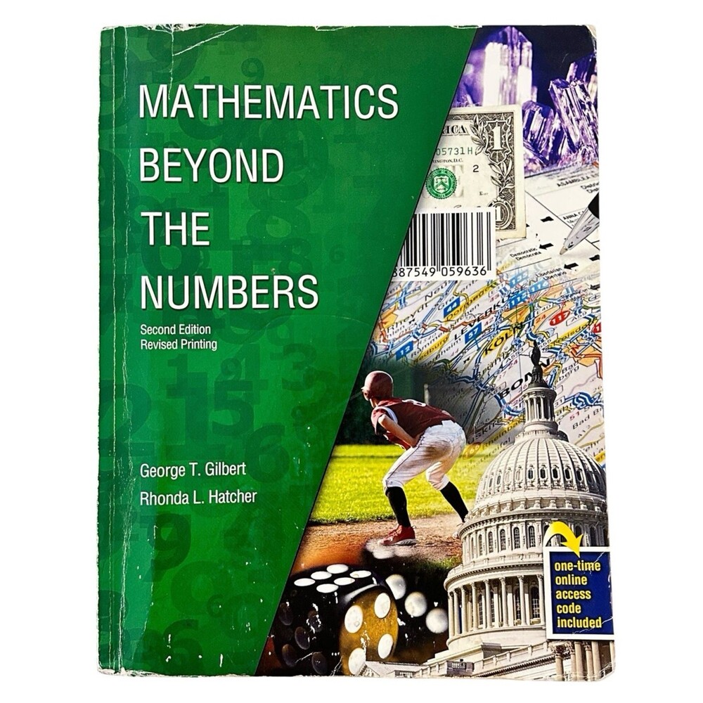 Mathematics Beyond The Numbers TEXTBOOK Paperback Kendall Hunt College Book